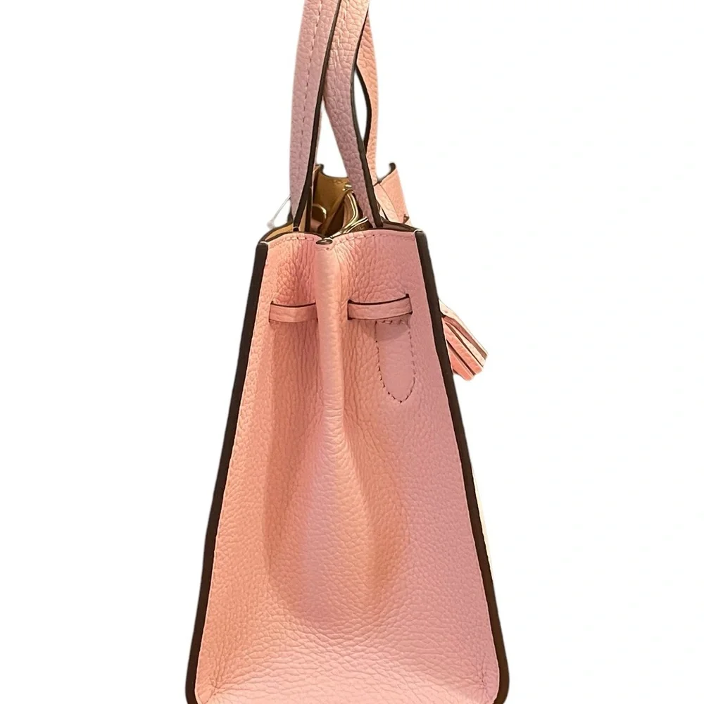 Kate Spade Hayes small satchel, crossbody, peppled leather, tea rose - Picture 5 of 11